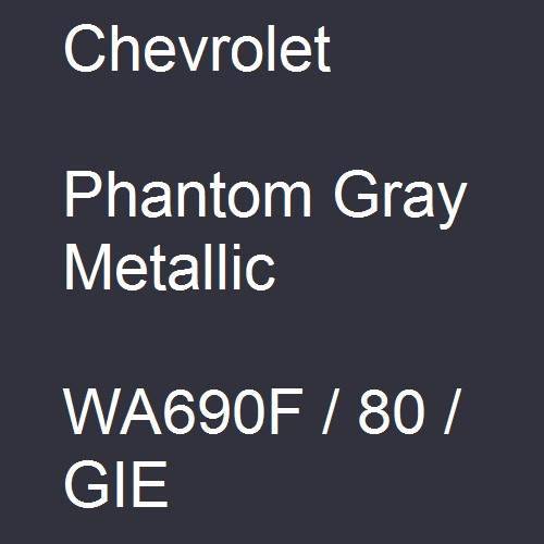 Chevrolet, Phantom Gray Metallic, WA690F / 80 / GIE.